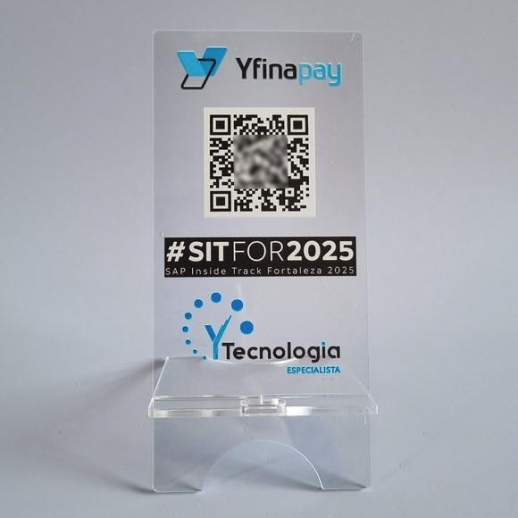 Porta Celular Acrilico Personalizado com Logo Impressão Uv