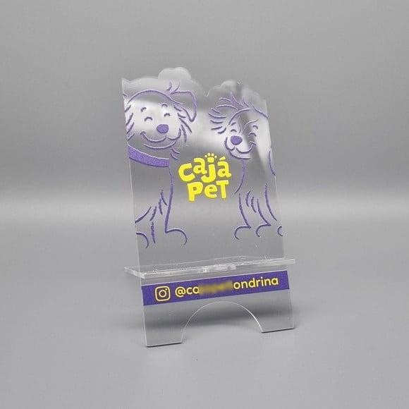 Porta Celular Acrilico Personalizado Logo Impressão Uv C.c.