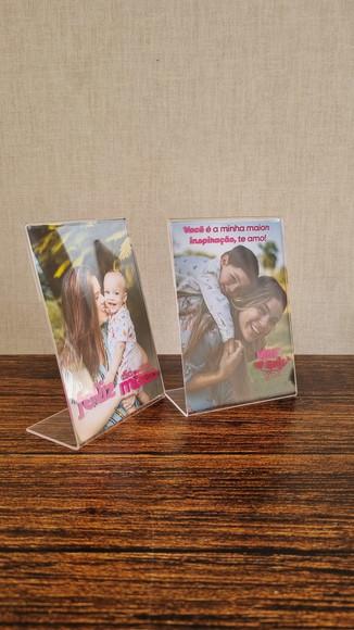 Porta Retrato Dia das Mães Personalizado em Acrílico 10x15cm