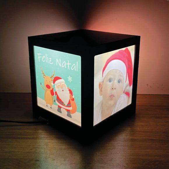 Presente de Natal Criativo Luminária com Fotos