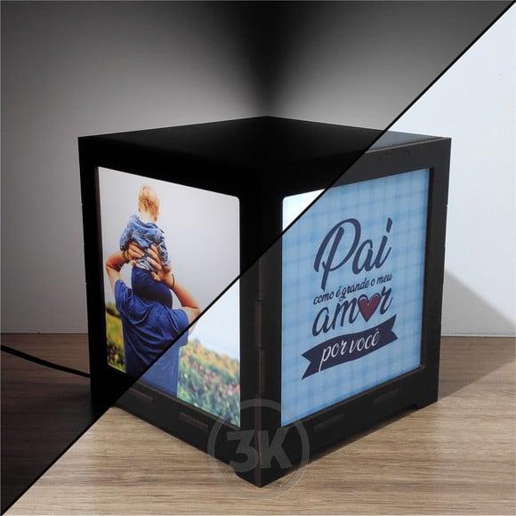 Presente Dia dos Pais Luminária Criativa com Fotos