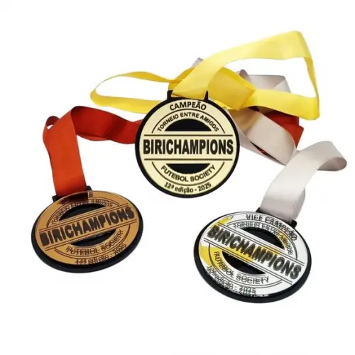 Medalha em Acrilico Espelhado Dupla Camada 76x73mm Premium