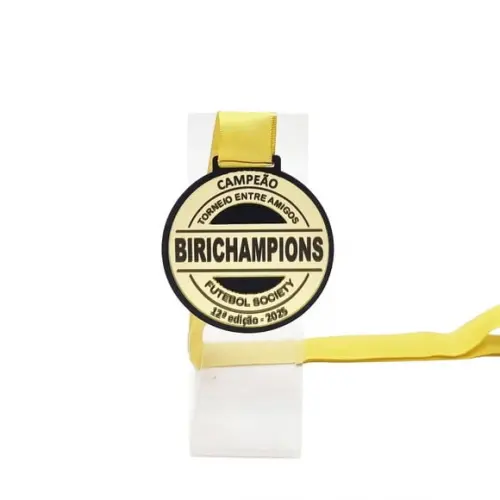 Medalha em Acrilico Espelhado Dupla Camada 76x73mm Premium