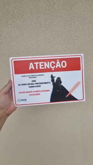 Placa Acrílico Comercio Personalizada Campainha Logo 30x20cm