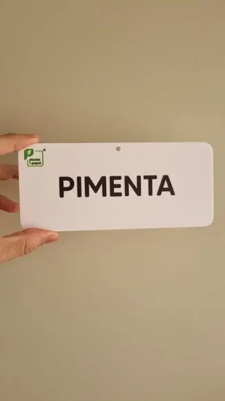 Placa Acrílico Identificação com Logo Impressão Uv 18x8cm