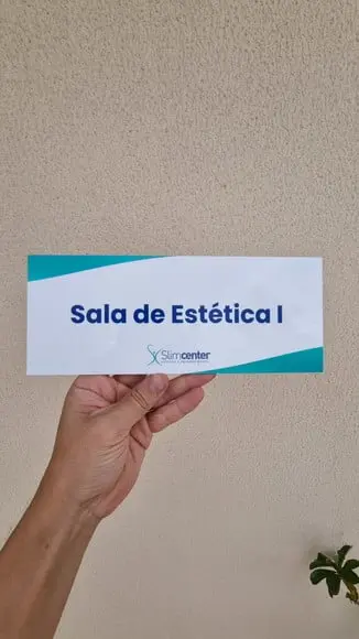 Placa Acrílico Identificação Porta Logo Impressão Uv 25x10cm