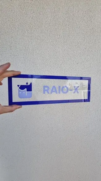 Placa Acrílico Identificação Porta Logo Impressão Uv 30x10cm