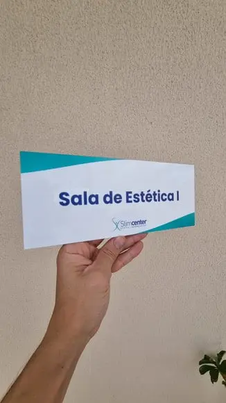 Placa Acrílico Identificação Porta Logo Impressão Uv 25x10cm
