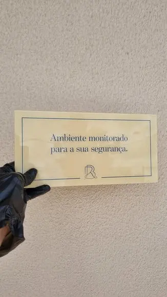 Placa Acrílico Identificação Porta Logo Impressão Uv 30x12cm