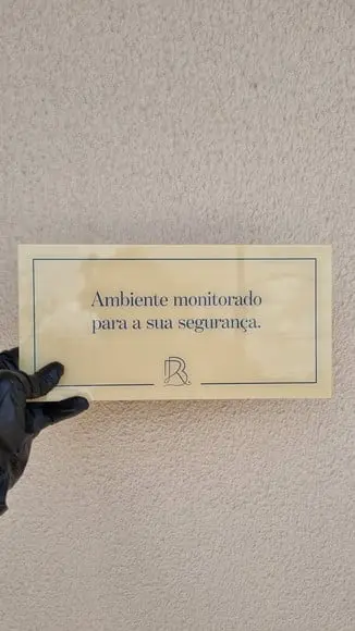 Placa Acrílico Identificação Porta Logo Impressão Uv 30x12cm