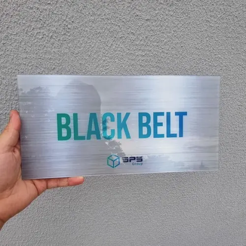 Placa Acrílico Identificação Porta Logo Impressão Uv 30x15cm