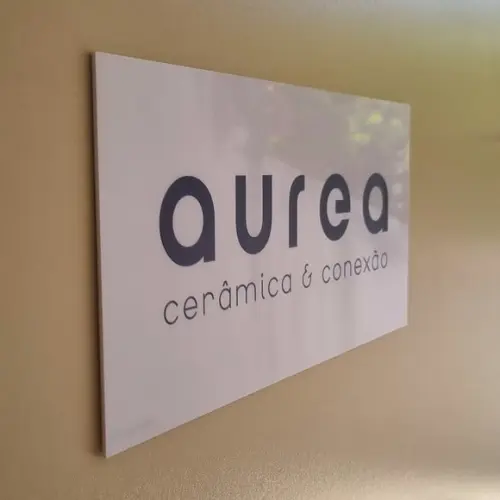 Placa Acrílico Identificação Porta Logo Impressão Uv 30x15cm