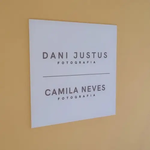 Placa Acrílico Identificação Porta Logo Impressão Uv 30x30cm