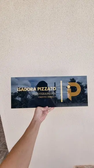 Placa Acrílico Identificação Porta Logo Impressão Uv 50x20cm