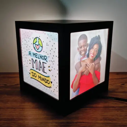 Luminária Criativa Presente Dia das Mães com Foto