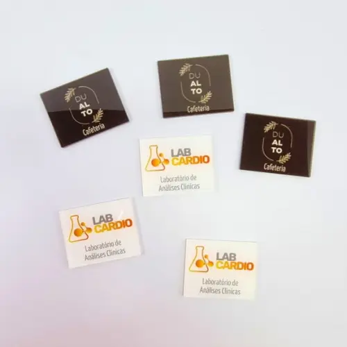 Kit 6un Mini Placa Acrílico 5x4cm com Impressão Uv