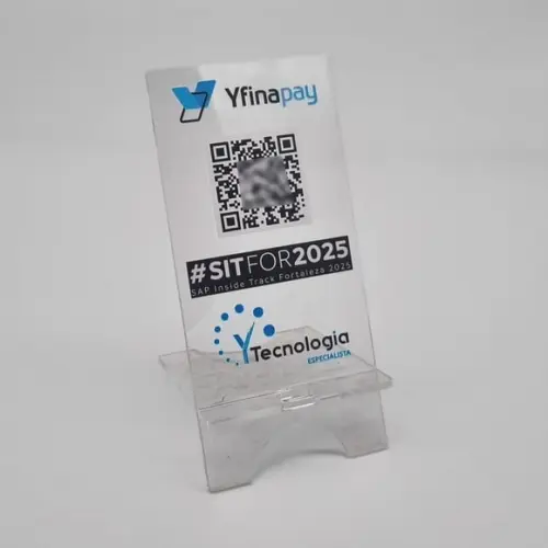 Porta Celular Acrilico Personalizado com Logo Impressão Uv
