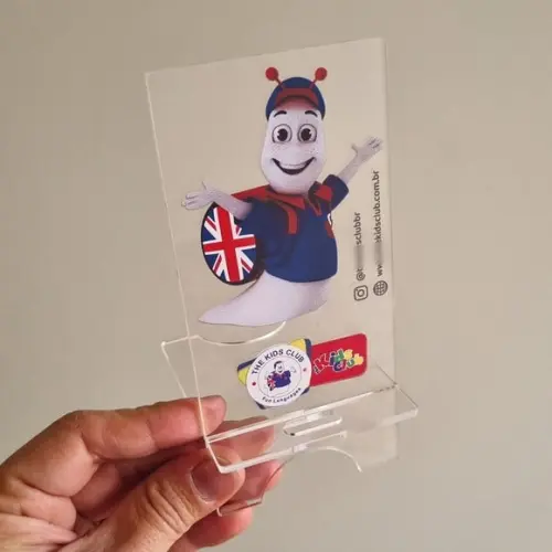 Porta Celular Acrilico Personalizado com Logo Impressão Uv