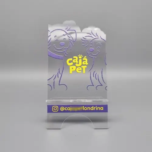 Porta Celular Acrilico Personalizado Logo Impressão Uv C.c.