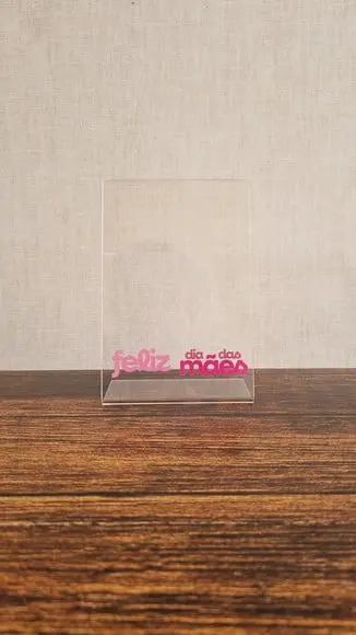 Porta Retrato Dia das Mães Personalizado em Acrílico 10x15cm