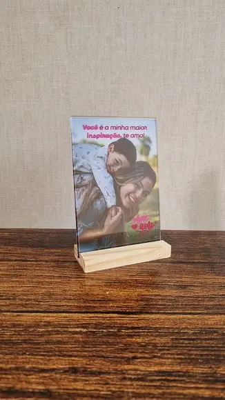 Porta Retrato Dia das Mães Personalizado em Acrílico 10x15cm
