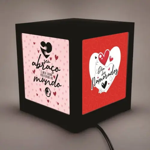 Presente Dia dos Namorados Luminária Criativa Personalizada