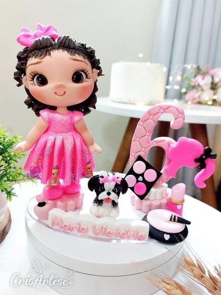 Topo de Bolo Barbie