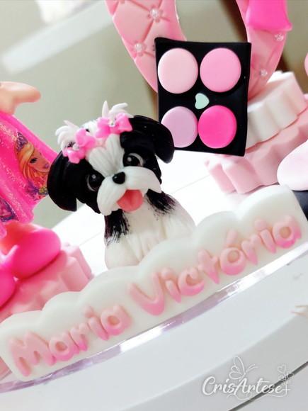 Topo de Bolo Barbie