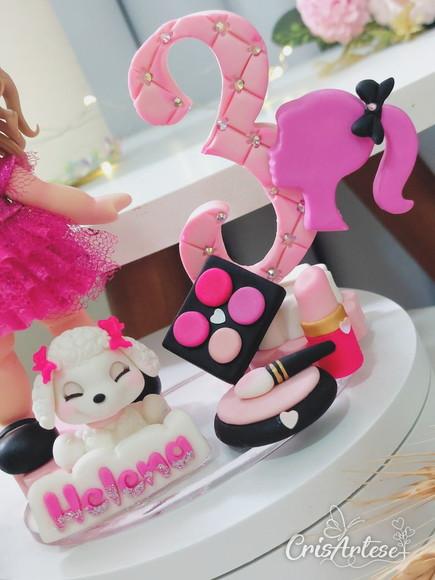 Topo de Bolo Barbie