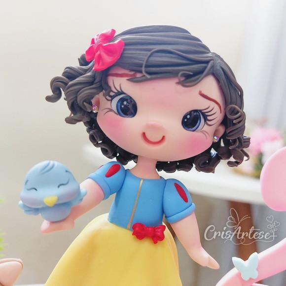 Topo de Bolo Branca de Neve Biscuit