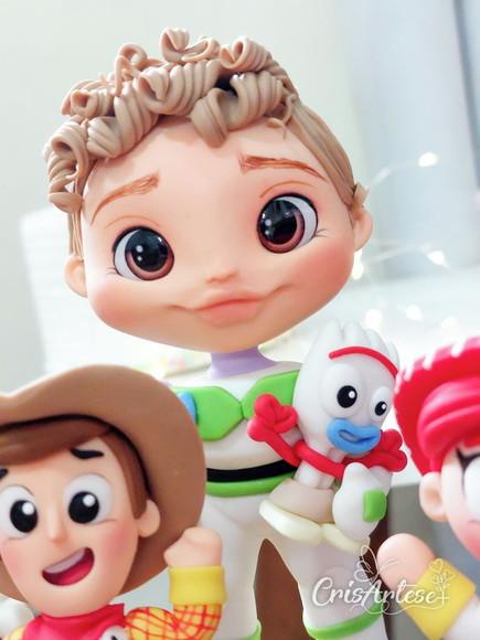 Topo de Bolo com Vela Toy Story