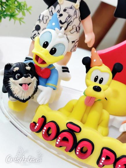 Topo de Bolo Mickey e Minnie Biscuit