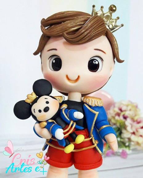 Topo de Bolo Mickey Realeza