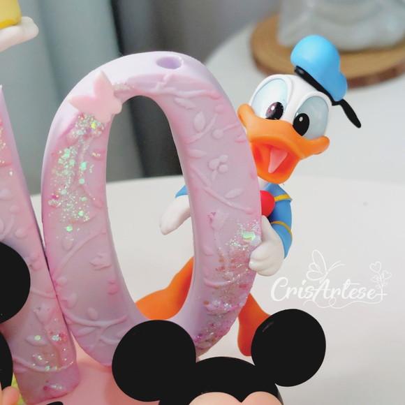 Topo de Bolo Mickey e Minnie Biscuit