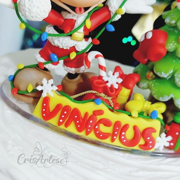 Topo de Bolo Natal do Mickey