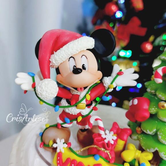 Topo de Bolo Natal do Mickey