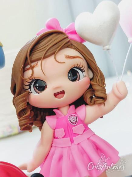 Topo de Bolo Patrulha Menina