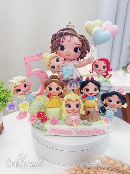 Topo de Bolo Princesas