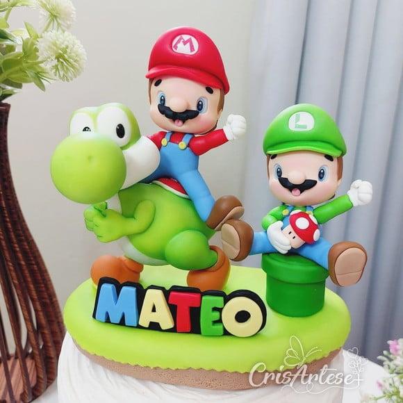 Topo de Bolo Super Mario