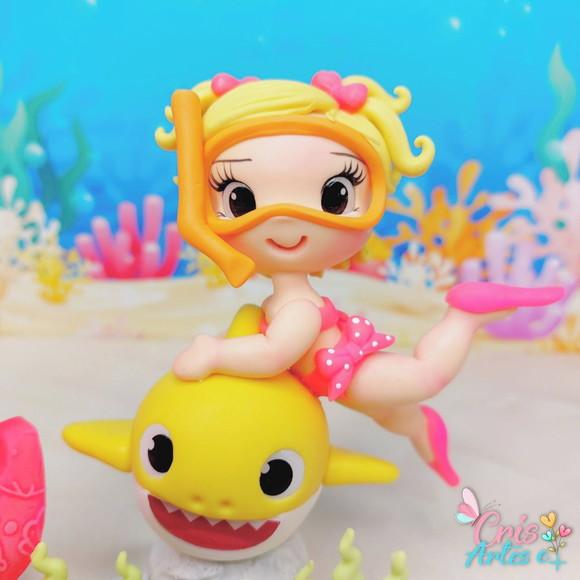 Vela Baby Tubarão Menina