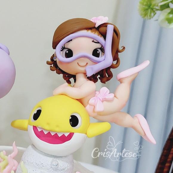 Vela Baby Tubarão Menina