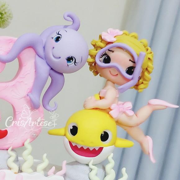 Vela Baby Tubarão Menina