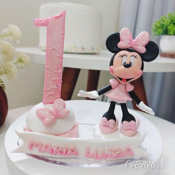 Vela Biscuit Minnie Rosa