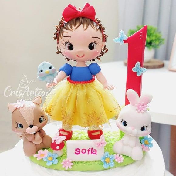 Vela Branca de Neve de Biscuit