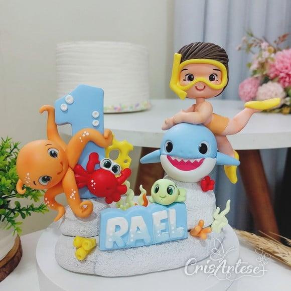 Vela de Biscuit Baby Shark