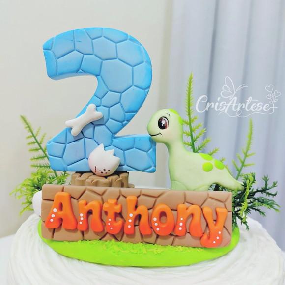 Vela Dinossauro Personalizada