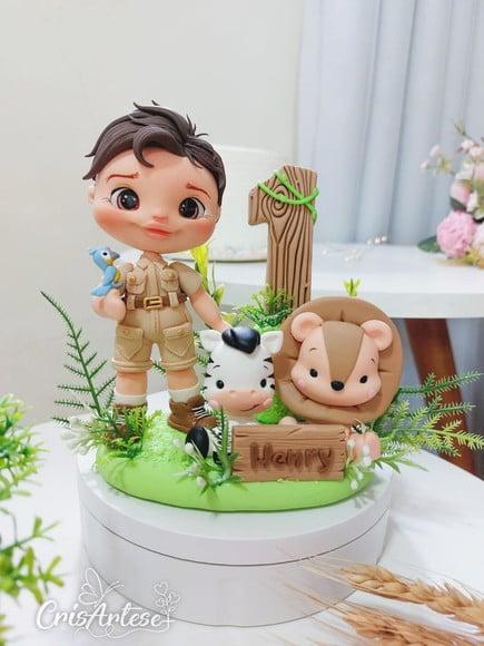 Vela em Biscuit Safari