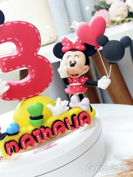 Vela Minnie Vermelha