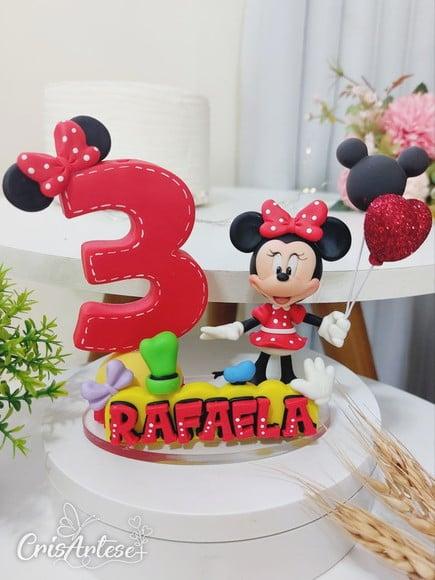Vela Minnie Vermelha