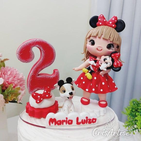 Vela Minnie Vermelha